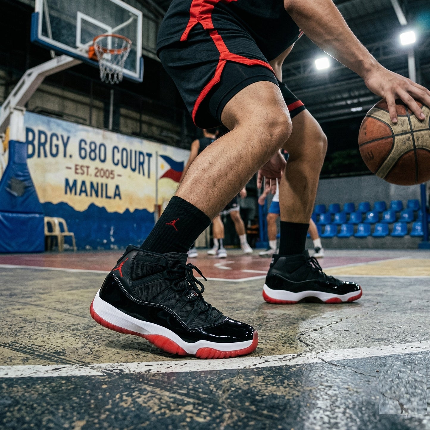 J11 HIGH - BLACKRED