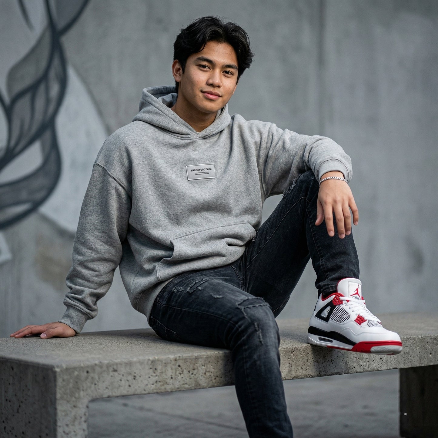 JD4 RETRO - WHITE RED