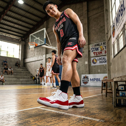 J11 HIGH - WHITE RED